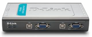D-LINK -4U 4-Port USB KVM Switch  KVM Console 